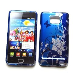 Samsung Galaxy S II i9100 & i777 (AT&T) Snap-on Protector Hard Case Image Cover "Ocean Bloom" Design