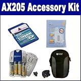 Fujifilm Finepix AX205 Digital Camera Accessory Kit includes: ZELCKSG Care  ....
