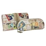 Sydney Love Stamps & Letters Wallet with Eyeglass Case/Mini Cosmetic
