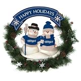 Toronto Blue Jays Christmas Snowman Holiday Wreath