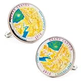 Hand Painted Grand Canyon National Park Quarter Cufflinks