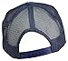 DALIX Plain Trucker Hat Mesh Cap in Navy Blue
