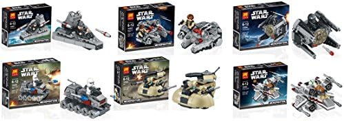 Star Wars Figures with Vehicles Building Bricks Blocks Education Toys 6 Pcs/set