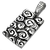 Artistic Swirl Stainless Steel Pendant