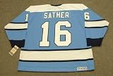GLEN SATHER Pittsburgh Penguins 1970 CCM Vintage Throwback Away NHL Hockey Jersey