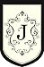Regal Monogram Garden Flag - J