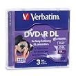 Verbatim 95313 2.6 GB 2.4X Mini Double Layer Recordable Disc DVD+R DL, 3-Disc Jewel Case
