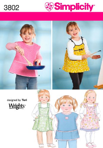 Simplicity Sewing Pattern 3802 Aprons, A (3-4-5-6-7-8)