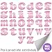 Wall Letters Custom Vinyl Name Decals Removable Stickers Child's Nursery Baby Room Peel Stick Girl Bedroom Decor Alphabet Initial Kid Decorations Playroom Home Bumblebee DIY (Letter h Pink Bumble Bee)