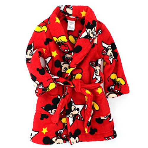 Mickey Mouse Toddler Red Fleece Robe