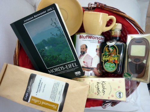 Präsentkorb für Krimifan,Krimikorb Geschenkkorb 