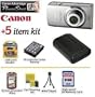 Canon PowerShot SD3500 IS Digital ELPH Camera (Silver) 12.1MP With "Buyers Choice" Accessory Kit Includes 8GB Memory Card, Spare Extended Life battery, Hard Leather Carrying Case, Lens Cleaning Kit, Flexible Mini tripod + More