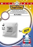 Top Filter - 801 - Sac Aspirateur - Microsafe en Non-Tissé - pour Moulinex