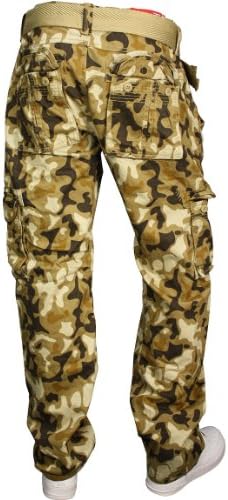 Jordan Craig Utility Camo Cargo Pants Khaki - Brown. Size: 36 x 32