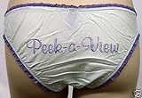TRA.LA.LA NOVELTY PANTY PEEK-A-VIEW MINT / PURPLE