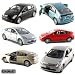 Set of 6: 5" Toyota Prius 1:34 Scale (Black/Blue/Champange/Red/Silver/White)
