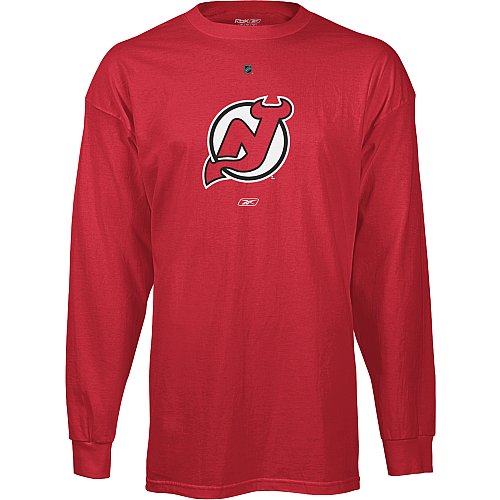 Reebok New Jersey Devils Primary Logo Long Sleeve T-Shirt Extra Large