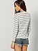SheIn Women's Fall Round Neck Long Sleeve Striped T-Shirt
