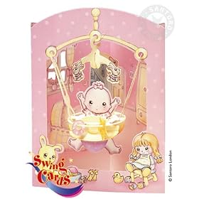 Santoro Graphics Swing Card / Greeting Card - Baby Girl - SC55