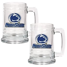 Penn State Nittany Lions NCAA 2pc 15oz Glass Tankard Set