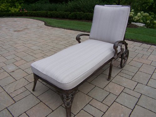 Oakland Living Corporation 2108-2-AB Mississippi Chaise Lounge with Cushion Oakland Living Corporation 2108-2-AB Mississippi Chaise Lounge with Cushion