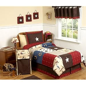 Wild West Cowboy Western Horse 4 pc Twin Kids Childrens Boy Bedding Set by JoJo Designs