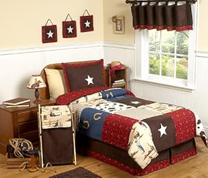 Wild West Cowboy Western Childrens Bedding 4pc Twin Set