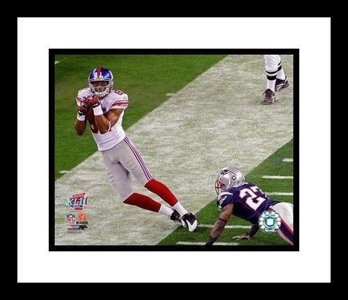 Amani Toomer Framed New York Giants 8x10 Photo - Super Bowl XLII Sideline Catch