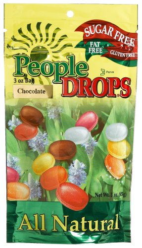 People Drops Chocolate Drops, 3-Ounce Pouches (Pack of 12)
