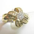 14K Yellow Gold Diamond Wedding Set