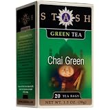 Stash Premium Green Chai Tea, Tea Bags, 20-Count Boxes (Pack of 6)