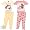 Curious George Pink and Yellow Set of Two Cotton Pajamas for Toddlers and Girls