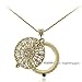 Ryssa Byzantine Style Reading Necklace with Magnifying Glass (Golden)