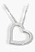 Ladies Designer Sterling Silver Floating Heart Diamond Pendant