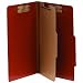 ACCO 15006 ACCO Presstex 20-Point Classification Folders, Letter, 6-Section, Red, 10/Box