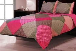 Pretty in Pink Full / Queen Comforter With 2 Shams