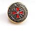 Knight Templar Ring - Masonic College Style GOLD Color Stainless Steel Ring