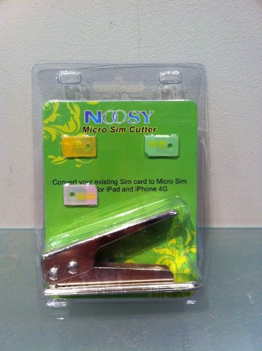 Noosy Micro Sim Card Cutter with 3x MicroSim Adapter For iPhone 4 and iPad