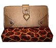 Xoxo Shimmer Checkbook wallet (Champagne)
