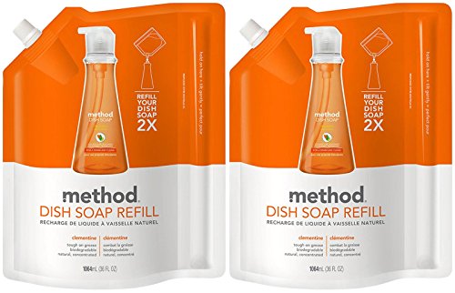 Method Dish Soap Pump Refill - 36 oz - Clementine - 2 pk