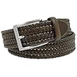 Joseph Abboud Mens Woven Luxury Leather Belt