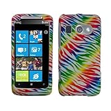 Rubberized White Green Blue Purple Yellow Orange Colorful Rainbow Zebra Sna ....