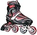 Chicago Adjustable Red Inline Skates - Youth Large (Adjusts Size 5-8)