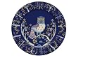 iittala Taika 11-3/4-Inch Plate, Blue with Design