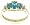 10k Yellow Gold December Birthstone 3-Stone Blue Topaz Ring w/ Diamond Accent, Size 7