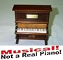Musical - 5 Inch Tall Upright Piano - 'Memory'