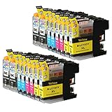 16 Pack - Compatible Ink Cartridges for Brother LC-103 LC-101 LC-103XL LC-103BK LC-103C LC-103M LC-103Y Inkjet Cartridge Compatible With Brother DCP-J152W MFC-J245 MFC-J285DW MFC-J4310DW MFC-J4410DW MFC-J450DW MFC-J4510DW MFC-J4610DW MFC-J470DW MFC-J4710DW MFC-J475DW MFC-J650DW MFC-J6520DW MFC-J6720DW MFC-J6920DW MFC-J870DW MFC-J875DW (4 Black, 4 Cyan, 4 Magenta, 4 Yellow) Ink & Toner 4 You ®