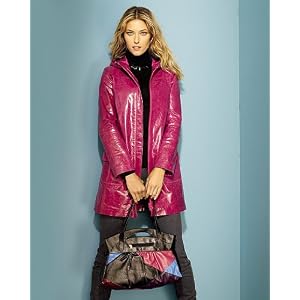 Newport Hooded Glazed Leather Car Coat