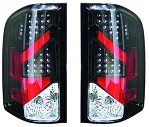 Amazon.com: Chevy Silverado Replacement Tail Light Assembly (LED Black