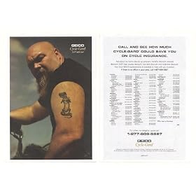 2004 Geico Cycle Gard Motorcycle Insurance Biker 2 Page Print Ad 2004 Geico Cycle-Gard Motorcycle Insurance Biker 2-Page Print Ad